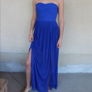 Royal blue long dress
